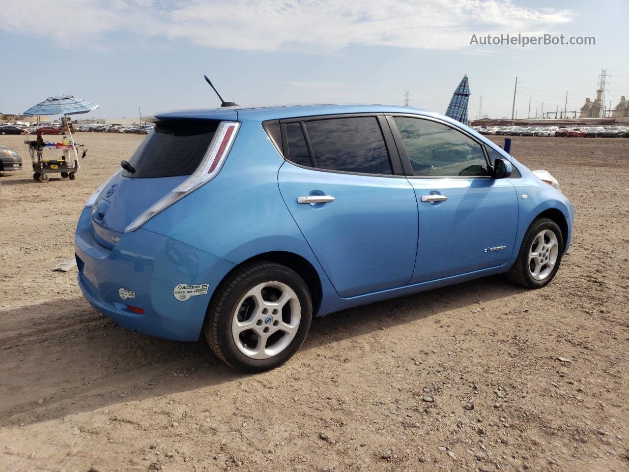 2011 Nissan Leaf Sv Blue vin: JN1AZ0CP2BT008060