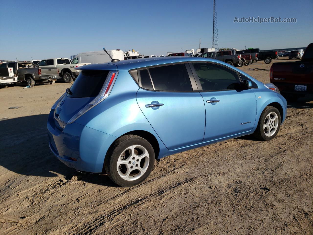 2011 Nissan Leaf Sv Blue vin: JN1AZ0CP2BT008060