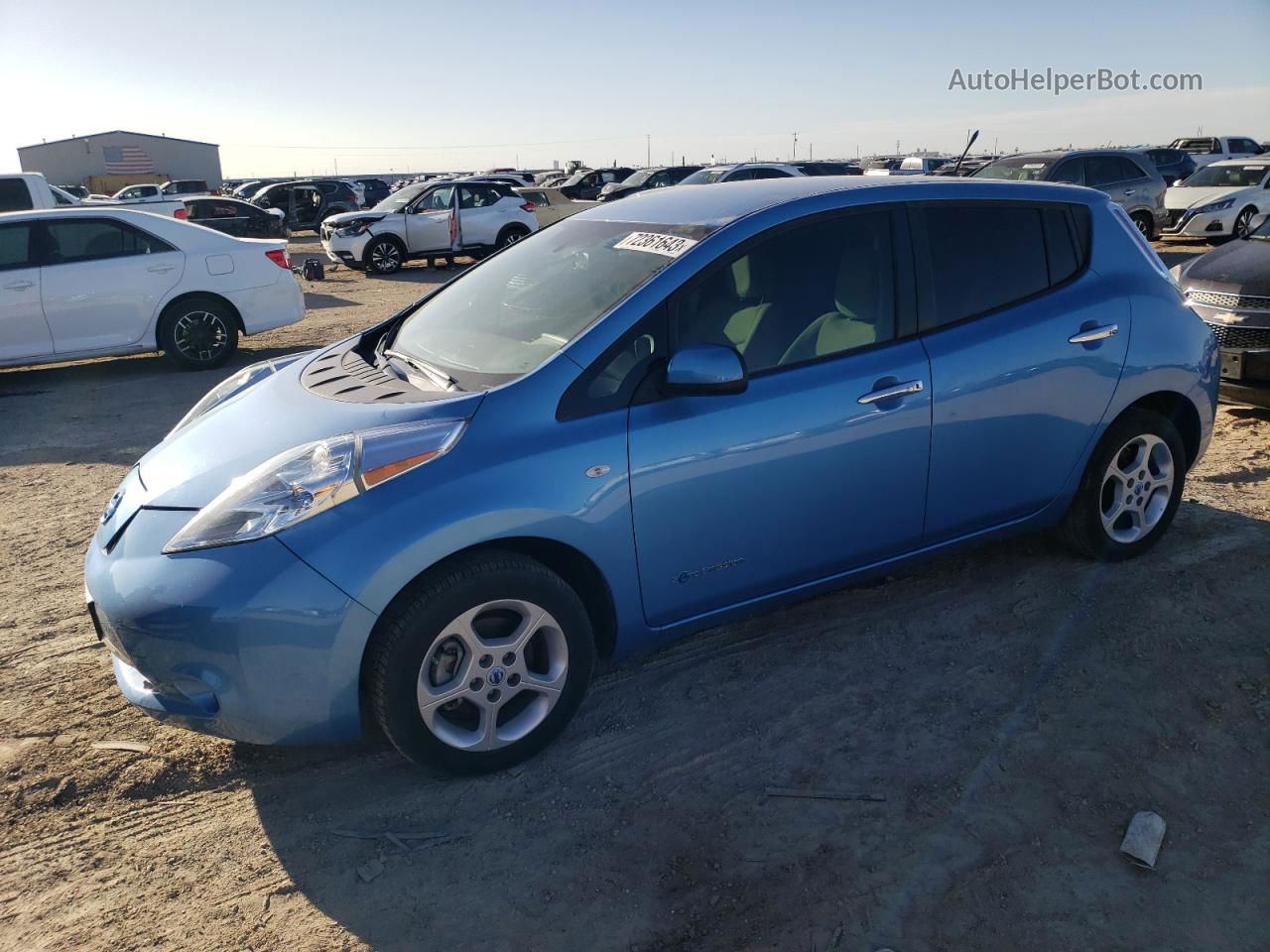 2011 Nissan Leaf Sv Blue vin: JN1AZ0CP2BT008060