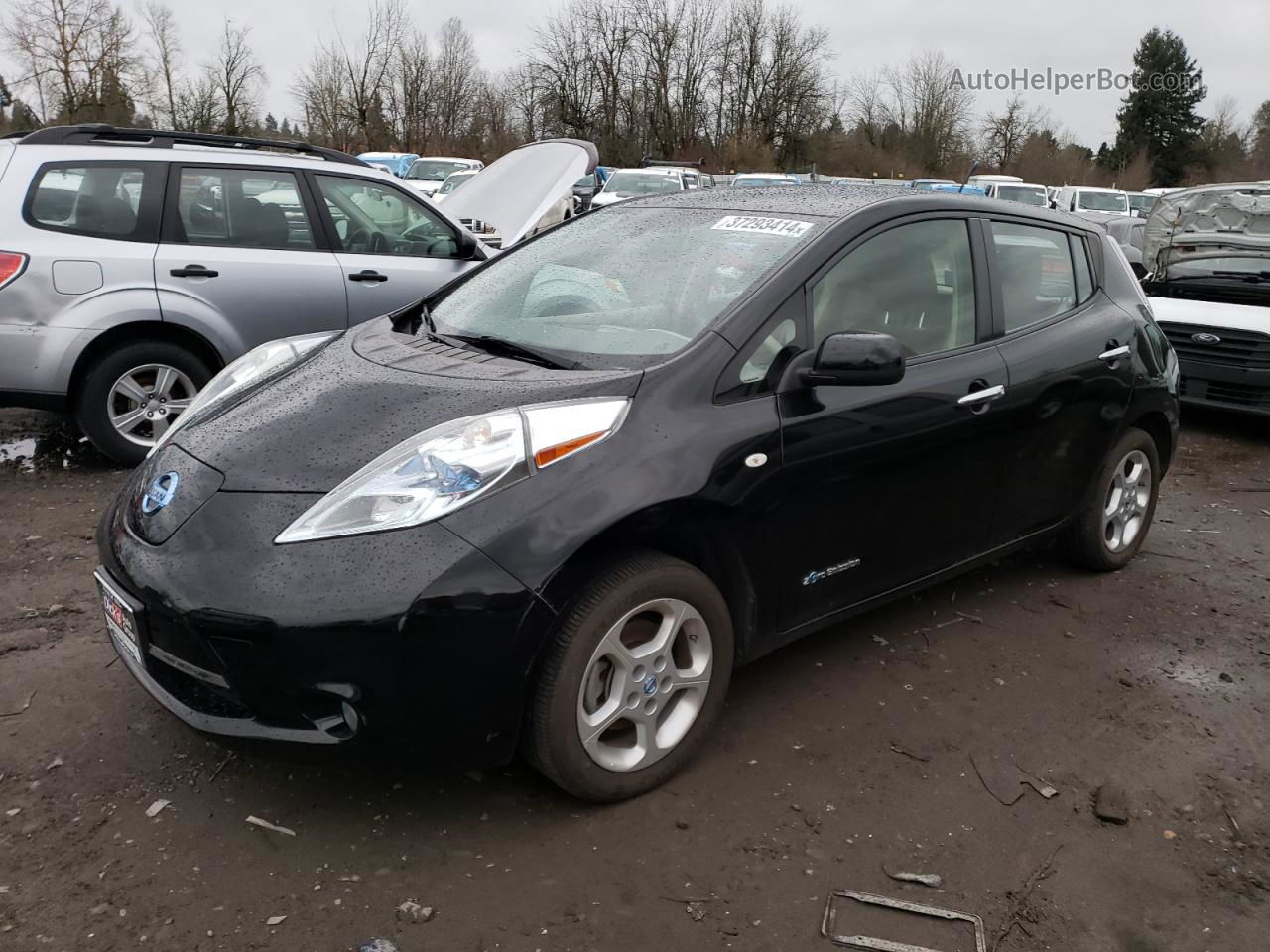 2011 Nissan Leaf Sv Черный vin: JN1AZ0CP2BT008849