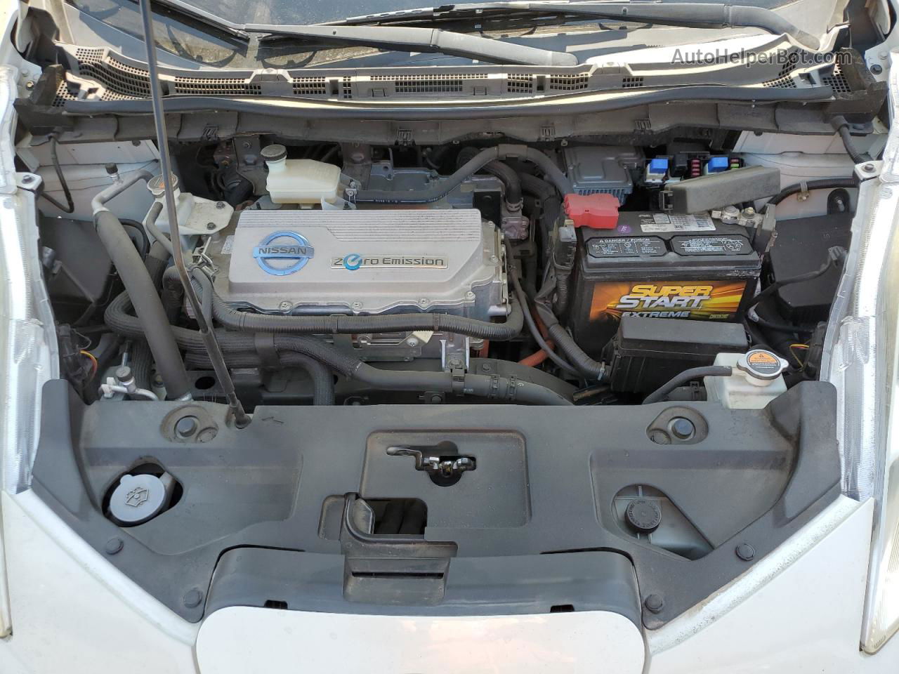 2011 Nissan Leaf Sv White vin: JN1AZ0CP3BT000243