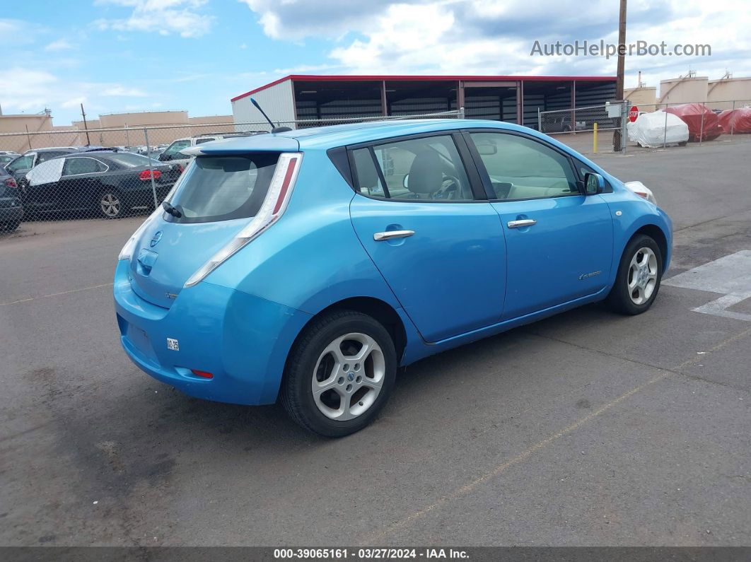 2011 Nissan Leaf Sl Blue vin: JN1AZ0CP3BT001201