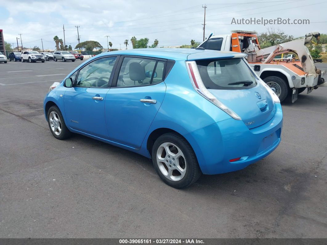 2011 Nissan Leaf Sl Blue vin: JN1AZ0CP3BT001201