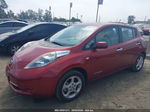 2011 Nissan Leaf Sl Red vin: JN1AZ0CP3BT001733