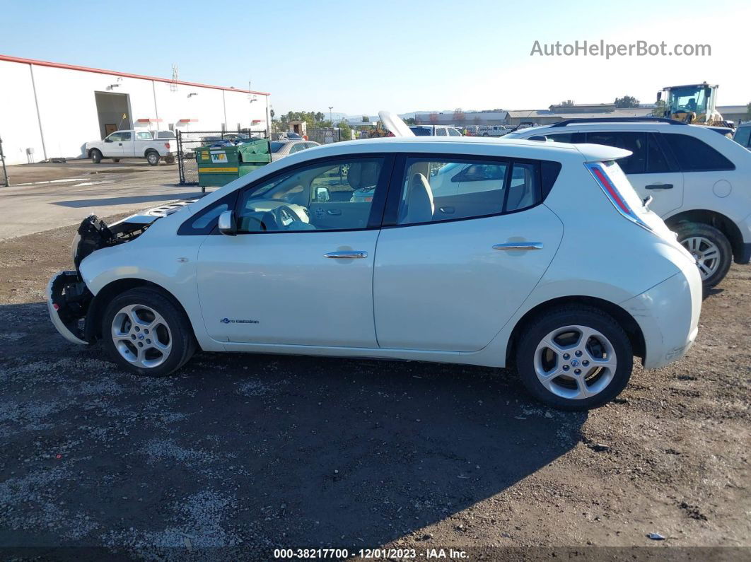 2011 Nissan Leaf Sl White vin: JN1AZ0CP3BT004289