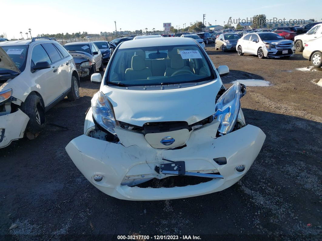 2011 Nissan Leaf Sl White vin: JN1AZ0CP3BT004289