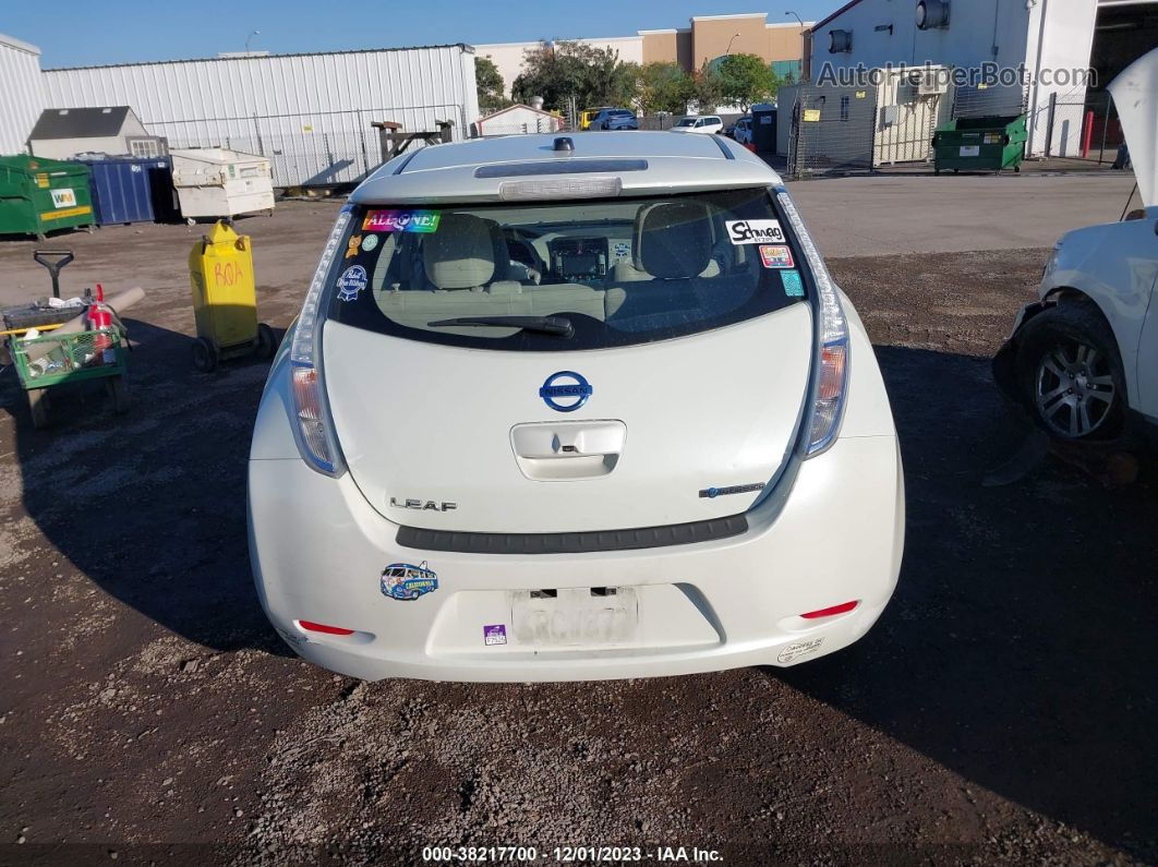 2011 Nissan Leaf Sl White vin: JN1AZ0CP3BT004289