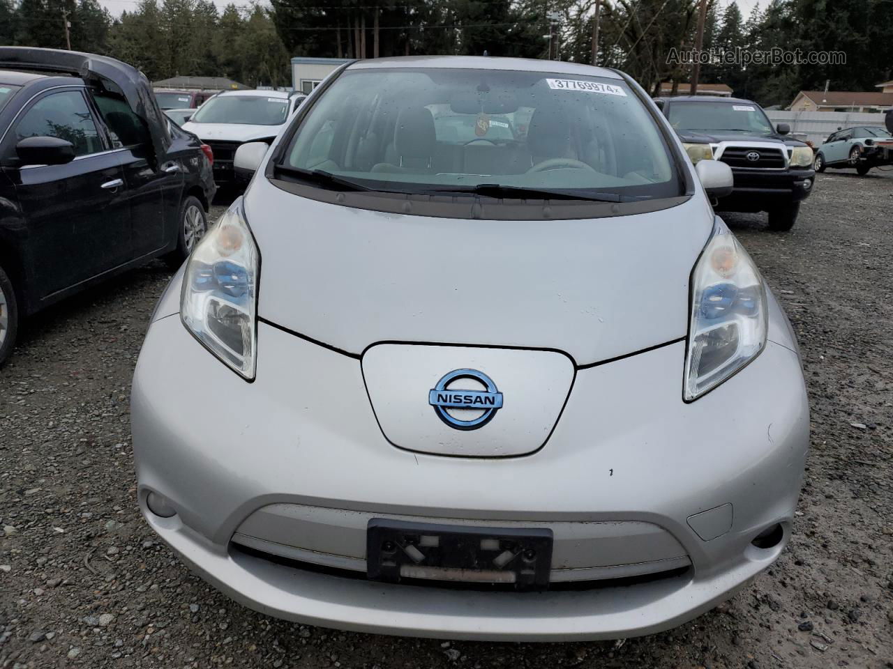 2011 Nissan Leaf Sv Silver vin: JN1AZ0CP3BT006253