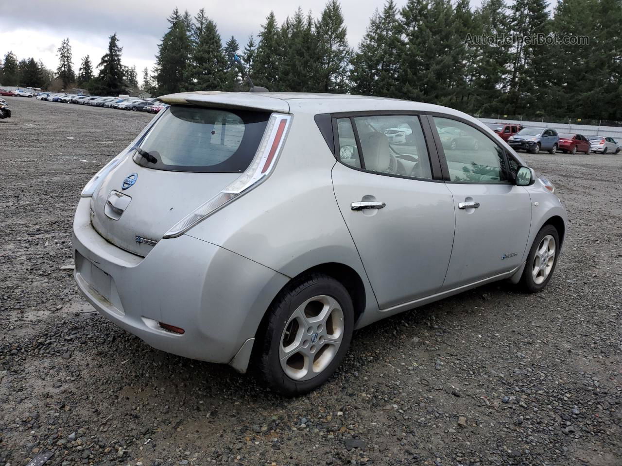 2011 Nissan Leaf Sv Silver vin: JN1AZ0CP3BT006253