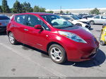 2011 Nissan Leaf Sl Red vin: JN1AZ0CP3BT006866