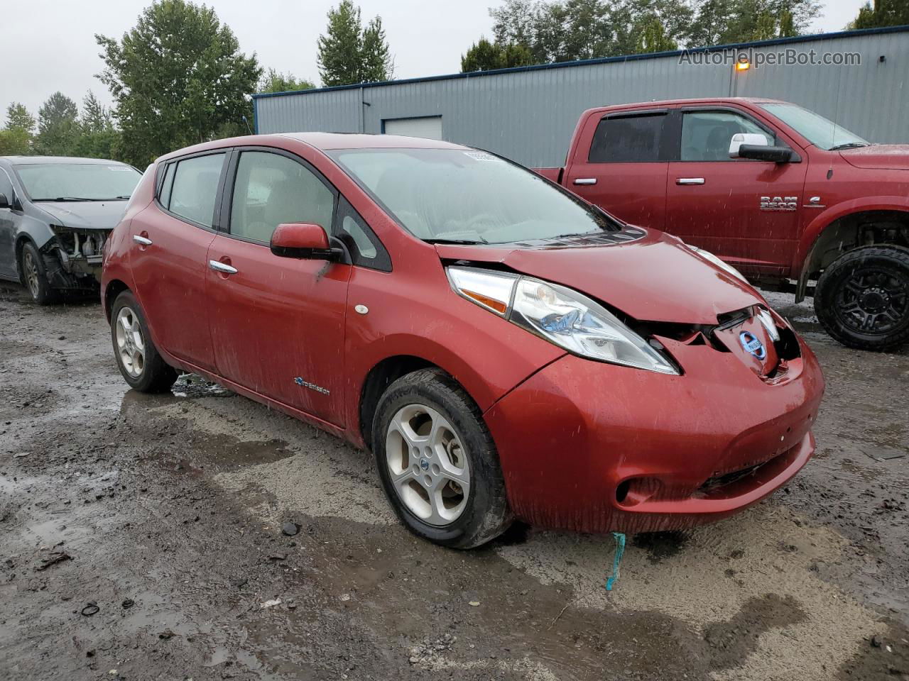 2011 Nissan Leaf Sv Бордовый vin: JN1AZ0CP3BT008178