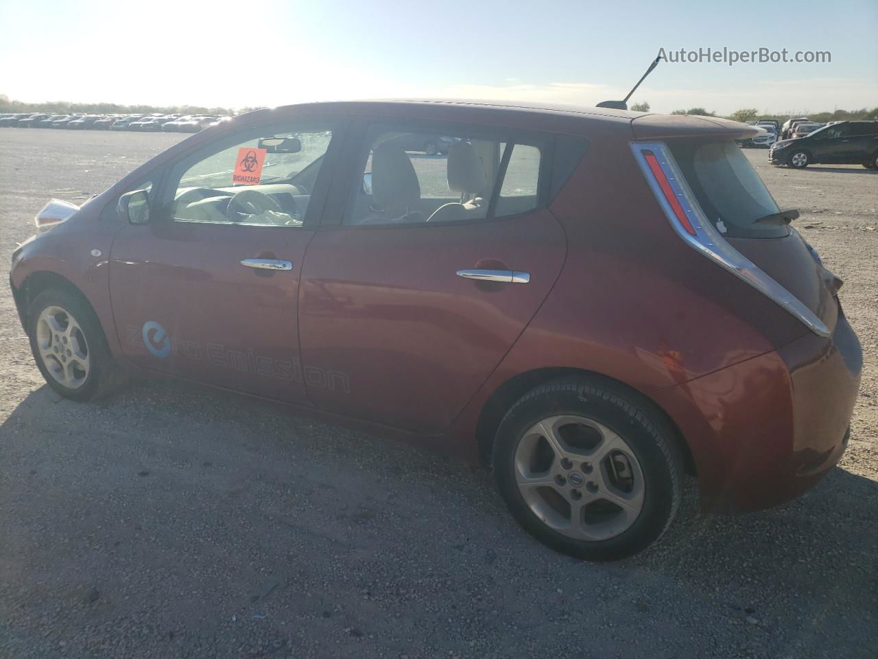 2011 Nissan Leaf Sv Red vin: JN1AZ0CP4BT002003