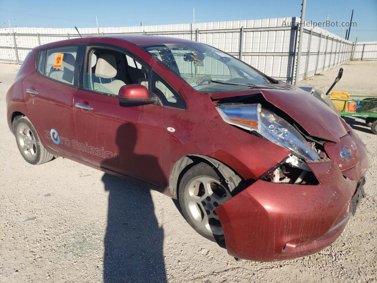 2011 Nissan Leaf Sv Red vin: JN1AZ0CP4BT002003