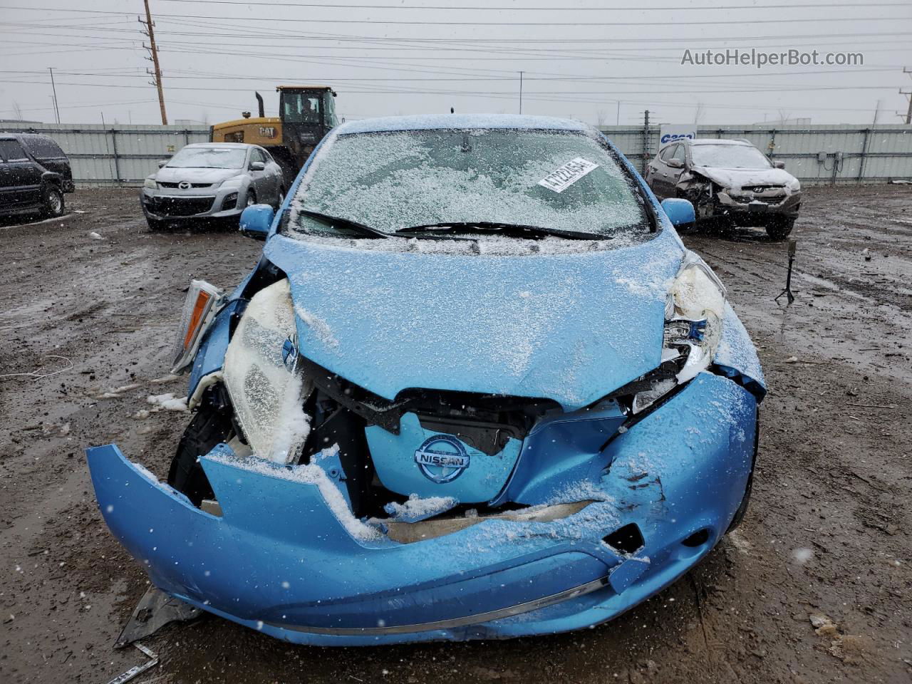 2011 Nissan Leaf Sv Синий vin: JN1AZ0CP4BT002227