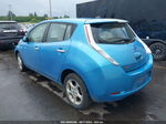 2011 Nissan Leaf Sl Light Blue vin: JN1AZ0CP4BT005323