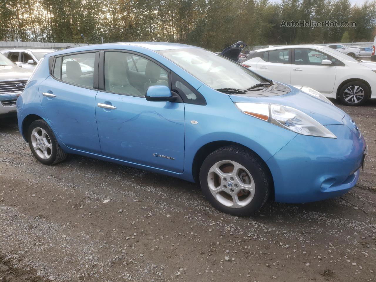 2011 Nissan Leaf Sv Синий vin: JN1AZ0CP4BT005399