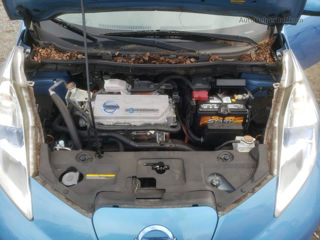 2011 Nissan Leaf Sv Blue vin: JN1AZ0CP4BT005399