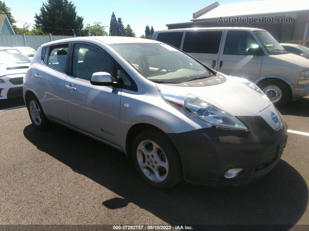 2011 Nissan Leaf Sl-e Silver vin: JN1AZ0CP4BT006035