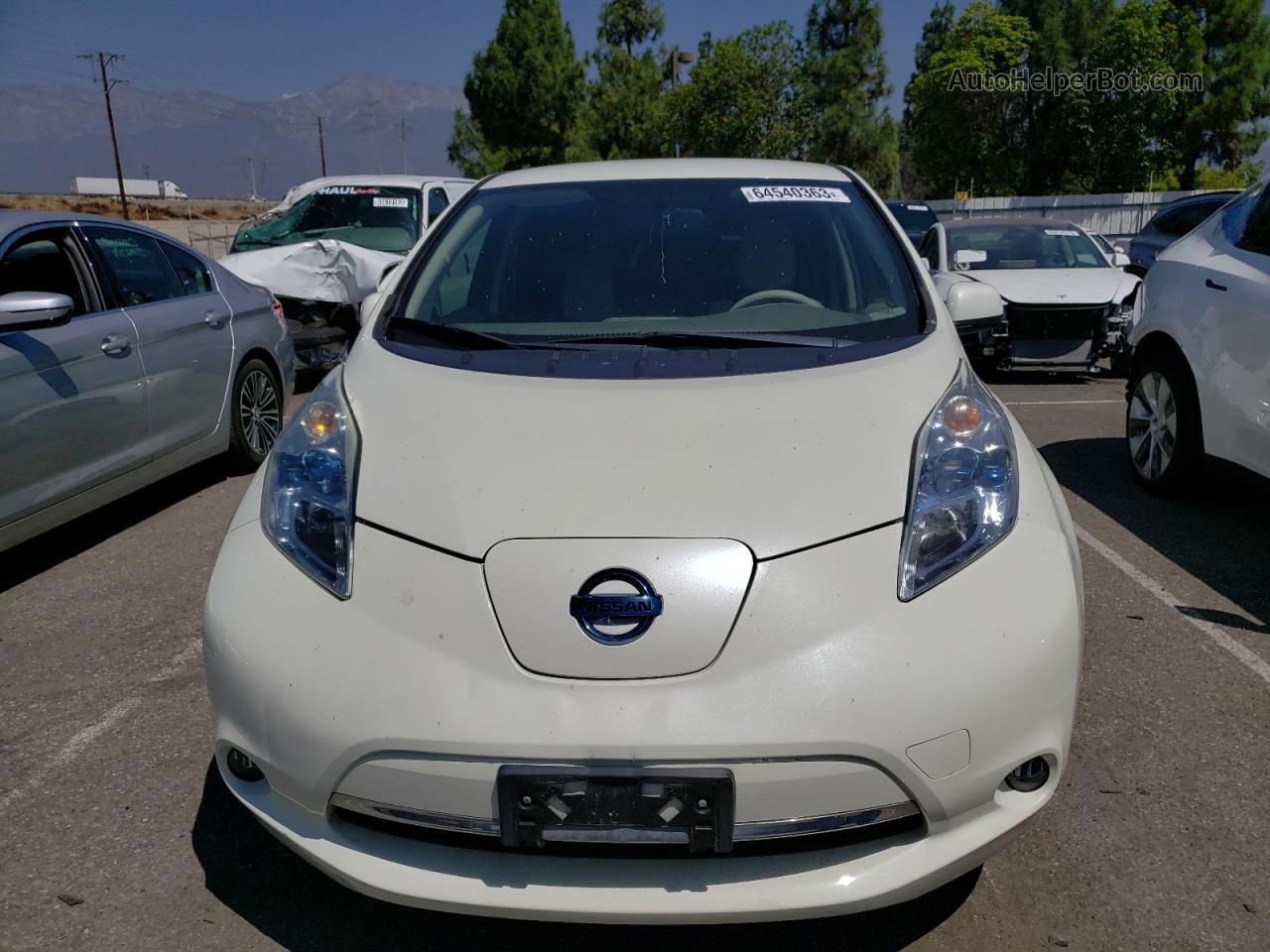 2011 Nissan Leaf Sv White vin: JN1AZ0CP4BT007525