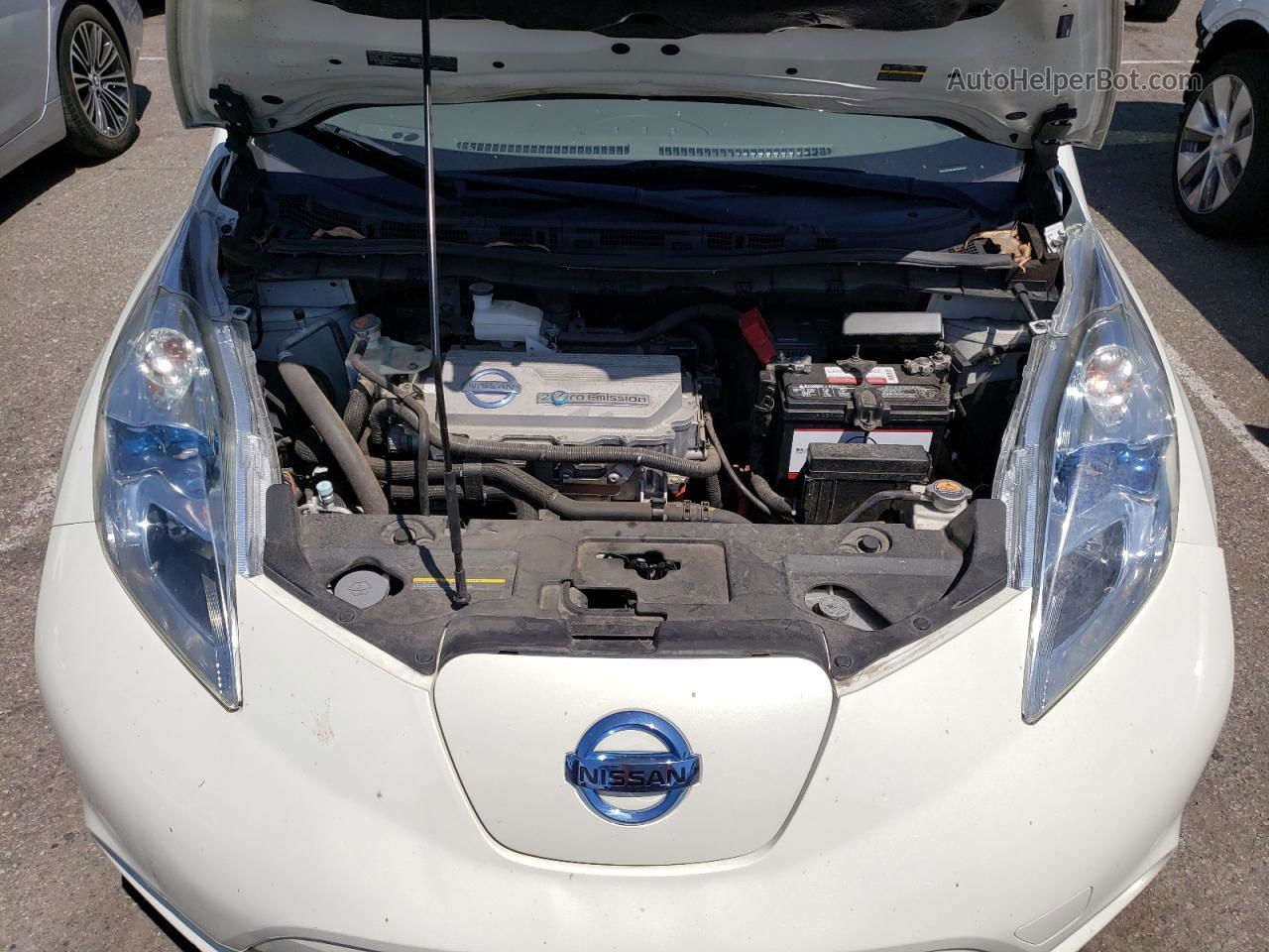 2011 Nissan Leaf Sv White vin: JN1AZ0CP4BT007525