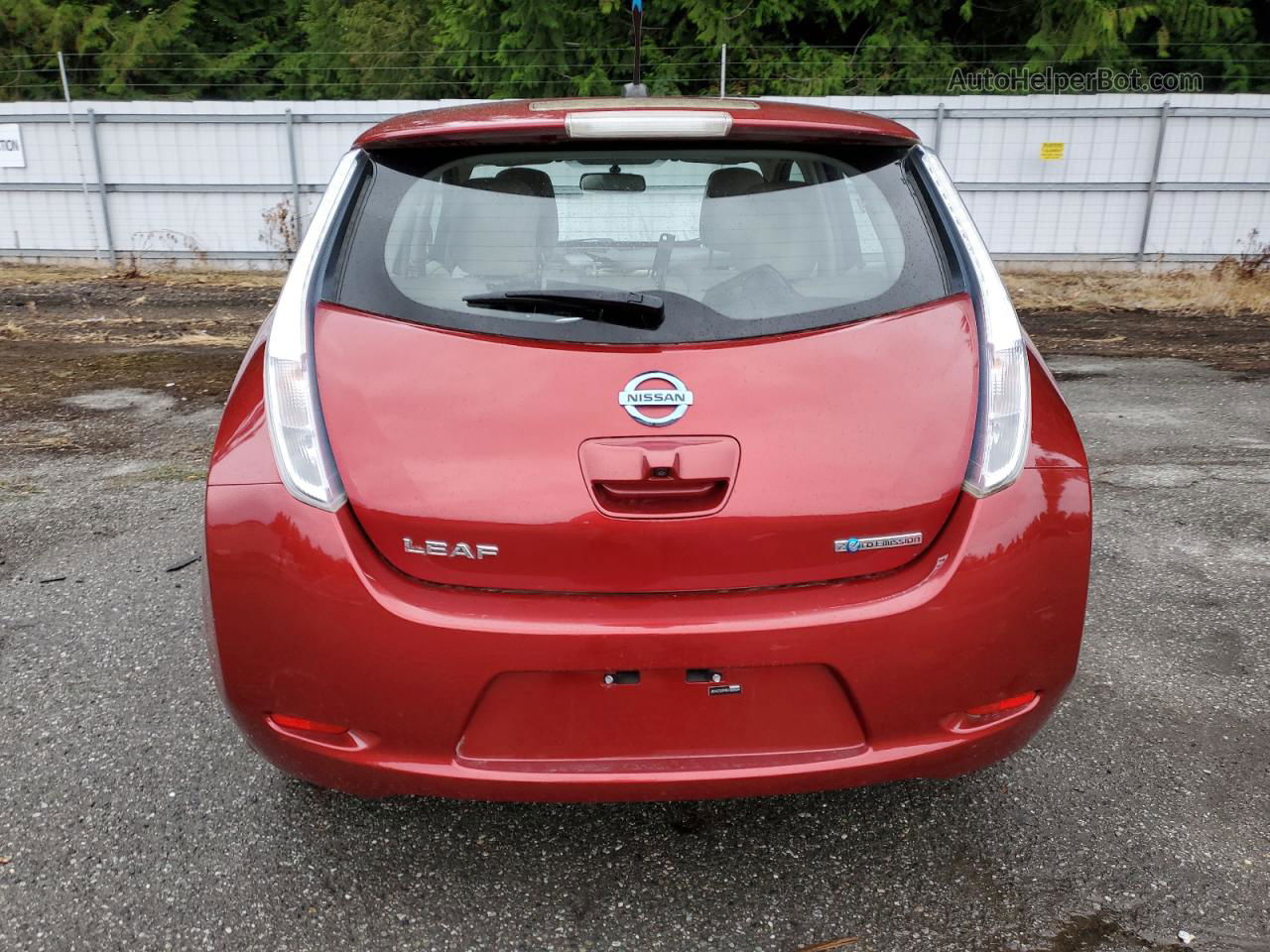 2011 Nissan Leaf Sv Red vin: JN1AZ0CP4BT008884