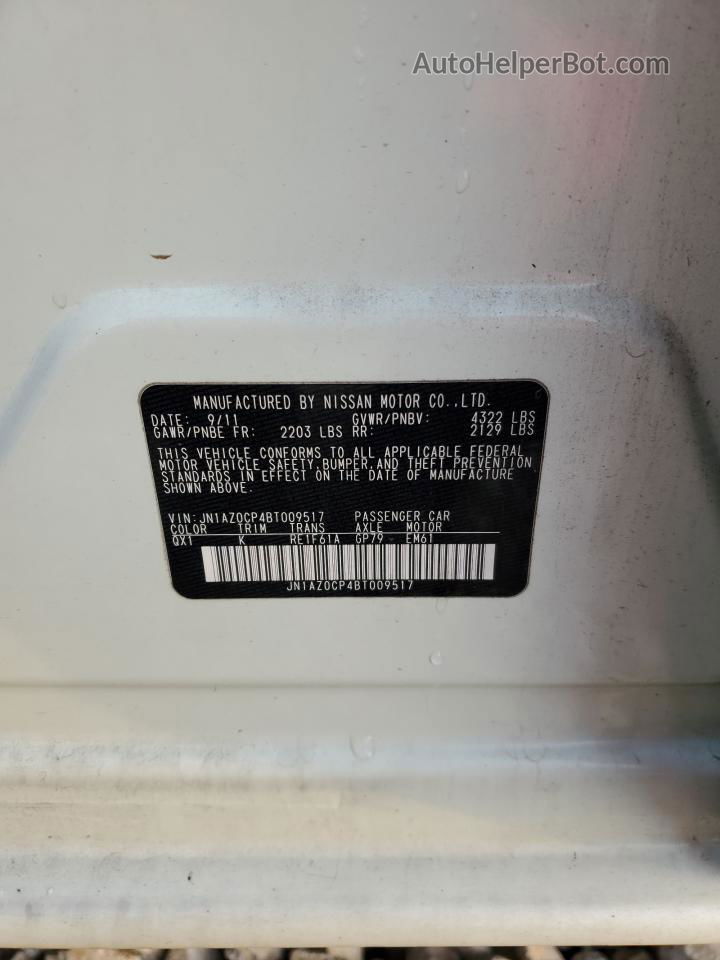 2011 Nissan Leaf Sv White vin: JN1AZ0CP4BT009517