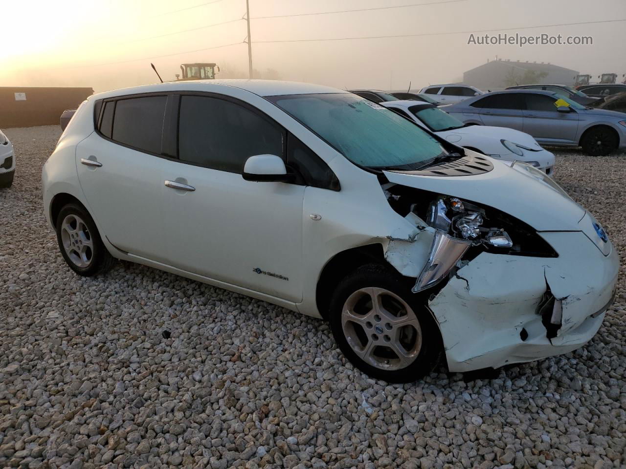 2011 Nissan Leaf Sv White vin: JN1AZ0CP4BT009517