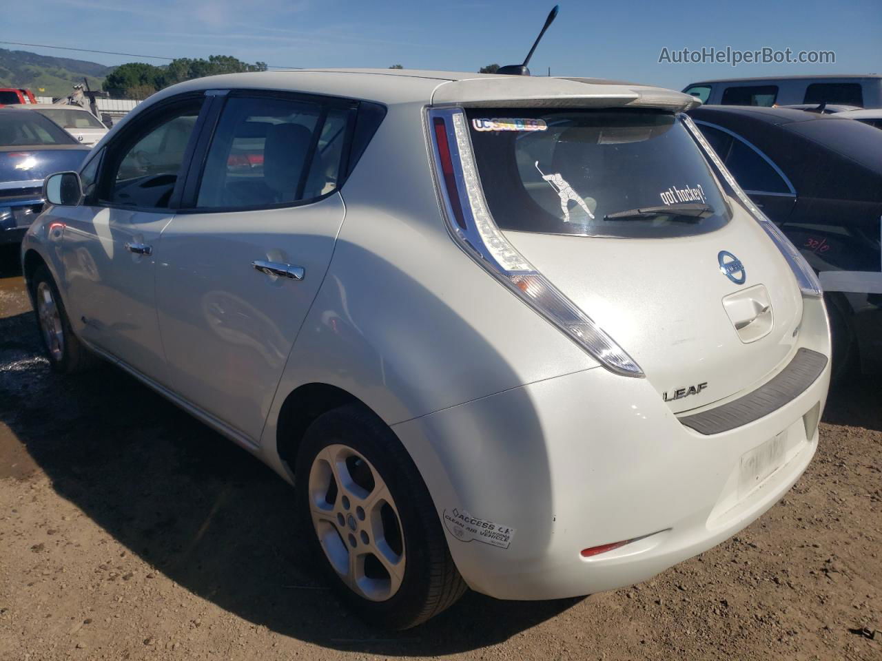 2011 Nissan Leaf Sv White vin: JN1AZ0CP5BT001460