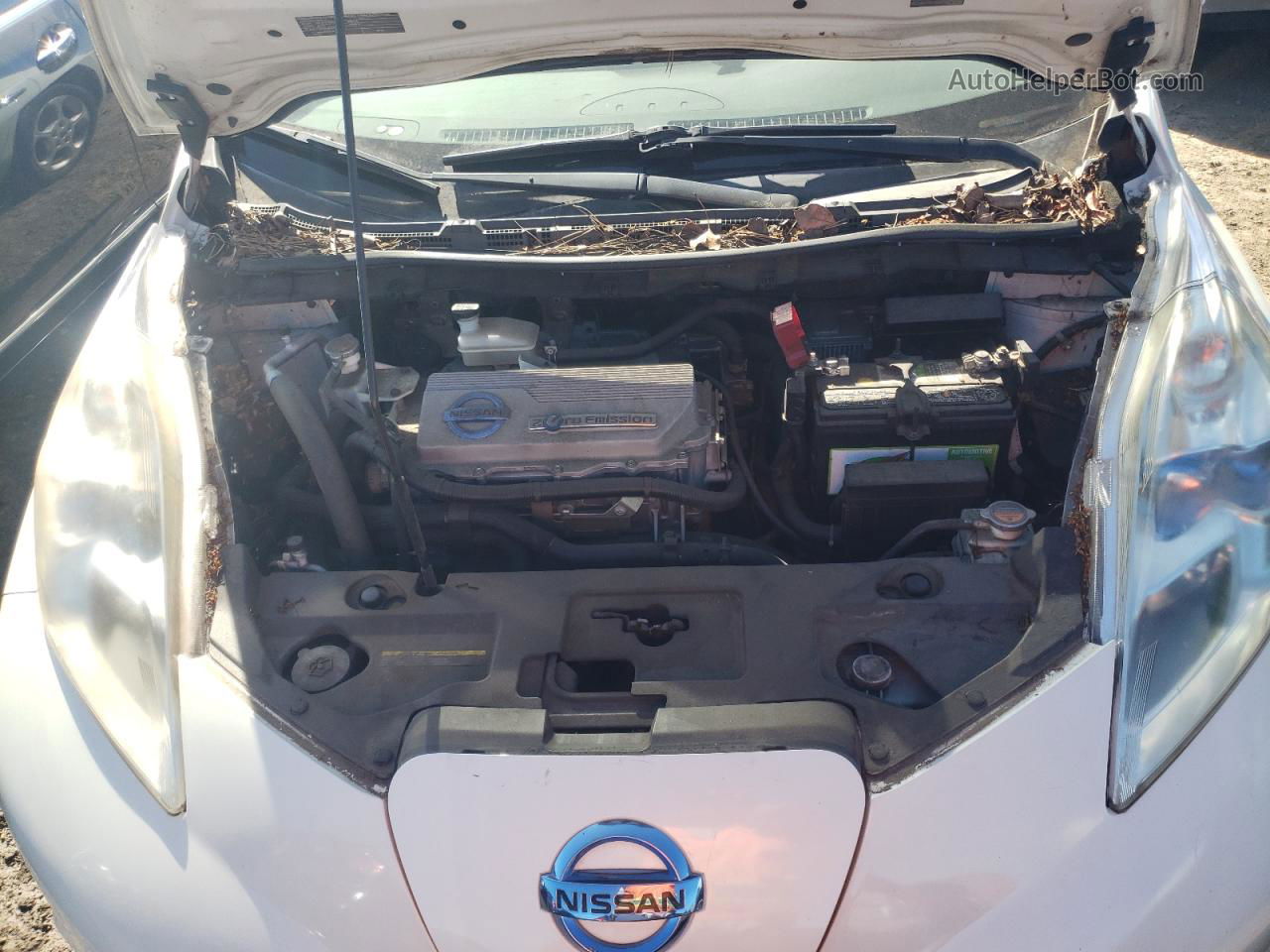 2011 Nissan Leaf Sv Белый vin: JN1AZ0CP5BT001460