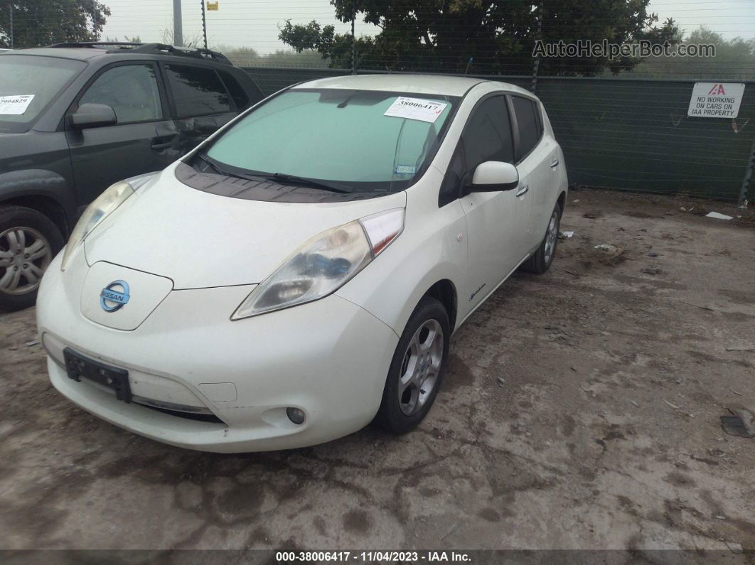 2011 Nissan Leaf Sl White vin: JN1AZ0CP5BT001877