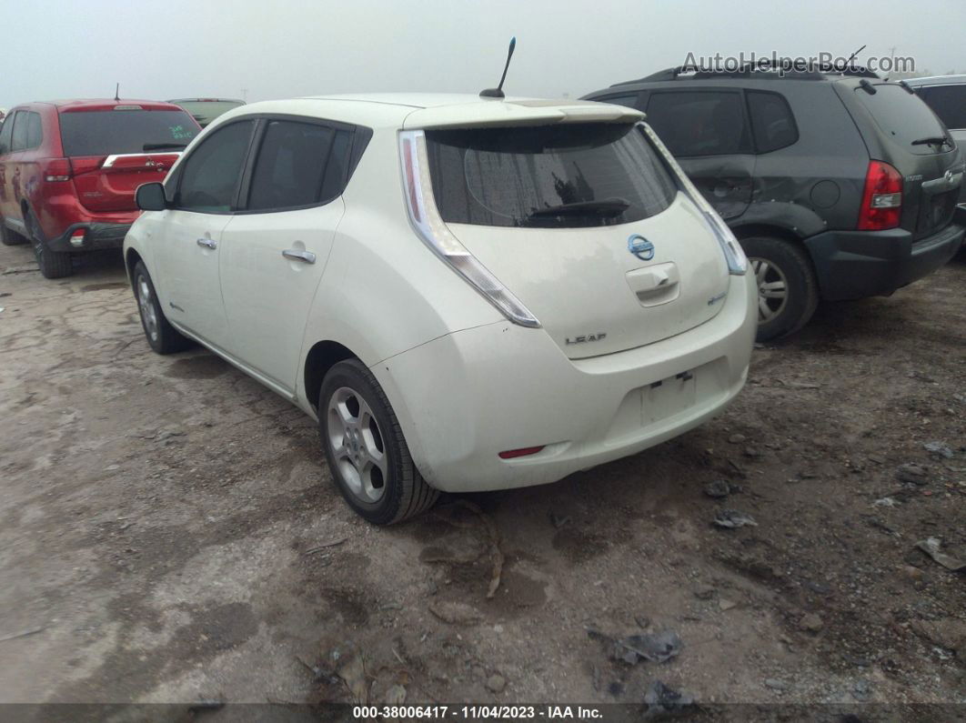 2011 Nissan Leaf Sl White vin: JN1AZ0CP5BT001877