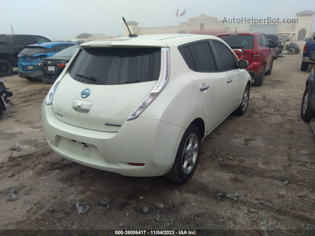 2011 Nissan Leaf Sl White vin: JN1AZ0CP5BT001877