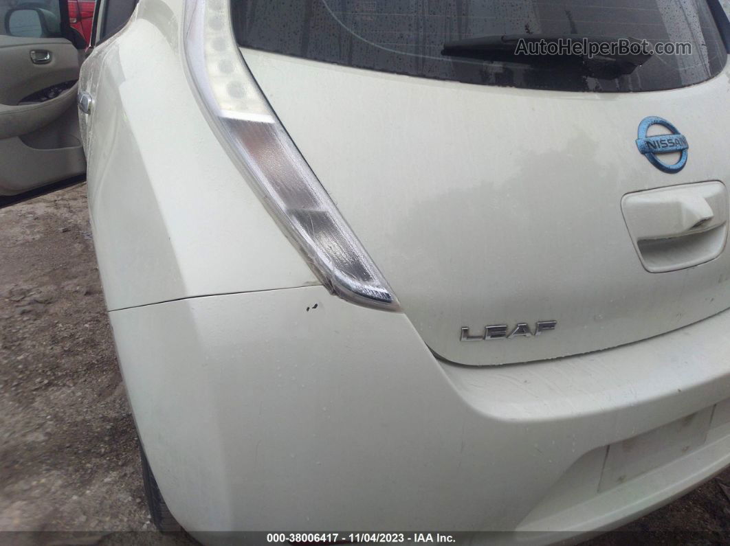 2011 Nissan Leaf Sl White vin: JN1AZ0CP5BT001877