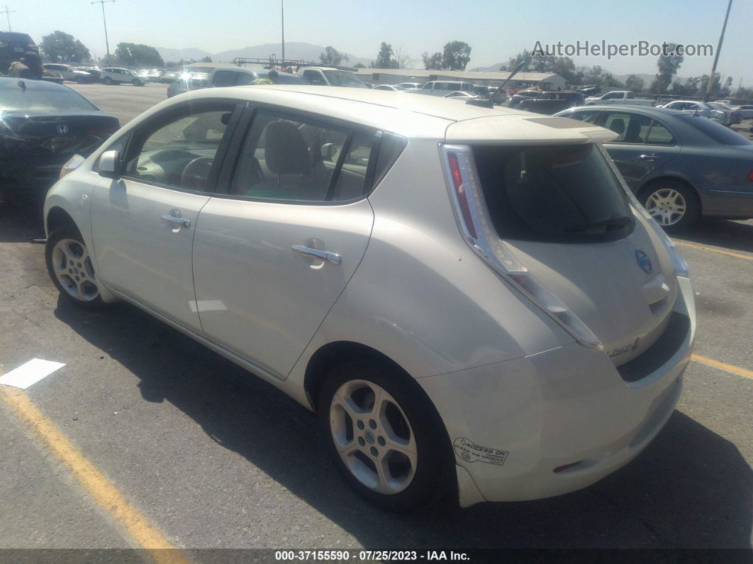 2011 Nissan Leaf Sl-e White vin: JN1AZ0CP5BT002060