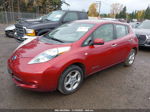 2011 Nissan Leaf Sl Red vin: JN1AZ0CP5BT006335