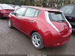2011 Nissan Leaf Sl Red vin: JN1AZ0CP5BT006335