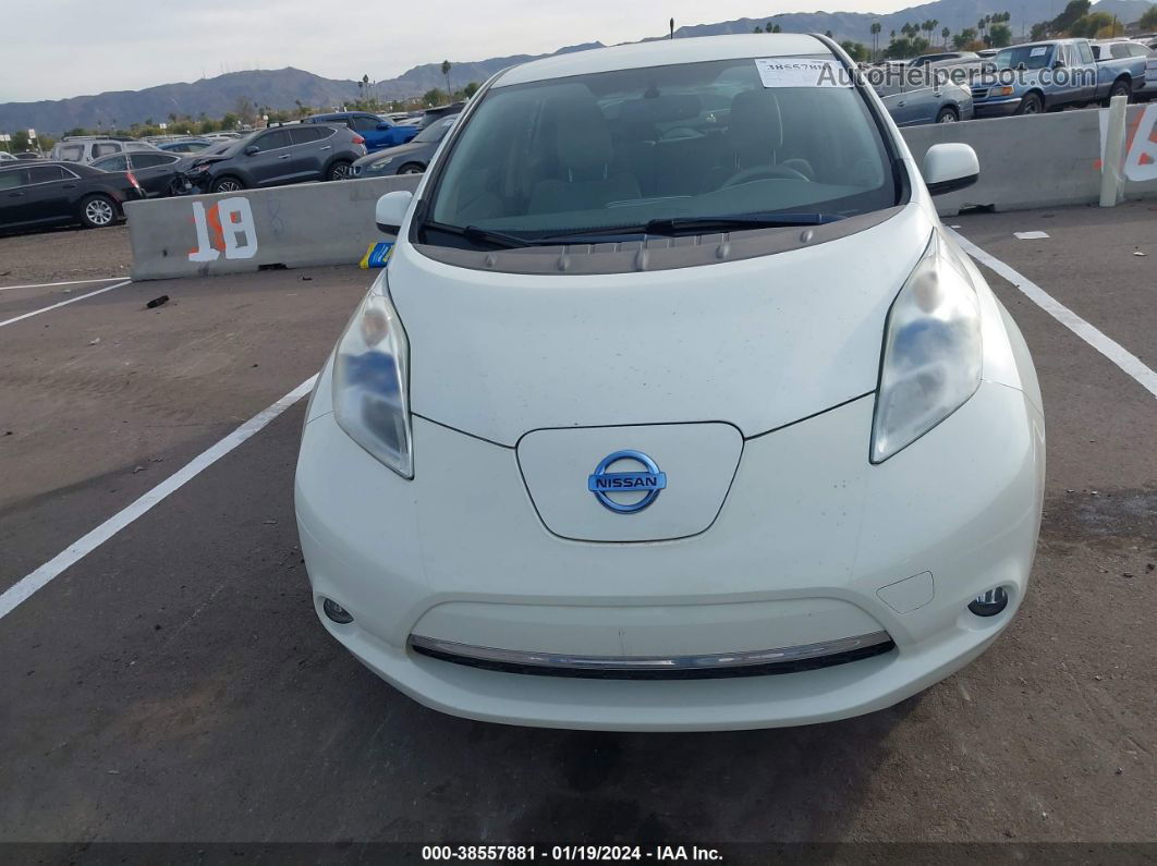 2011 Nissan Leaf Sl White vin: JN1AZ0CP5BT006464