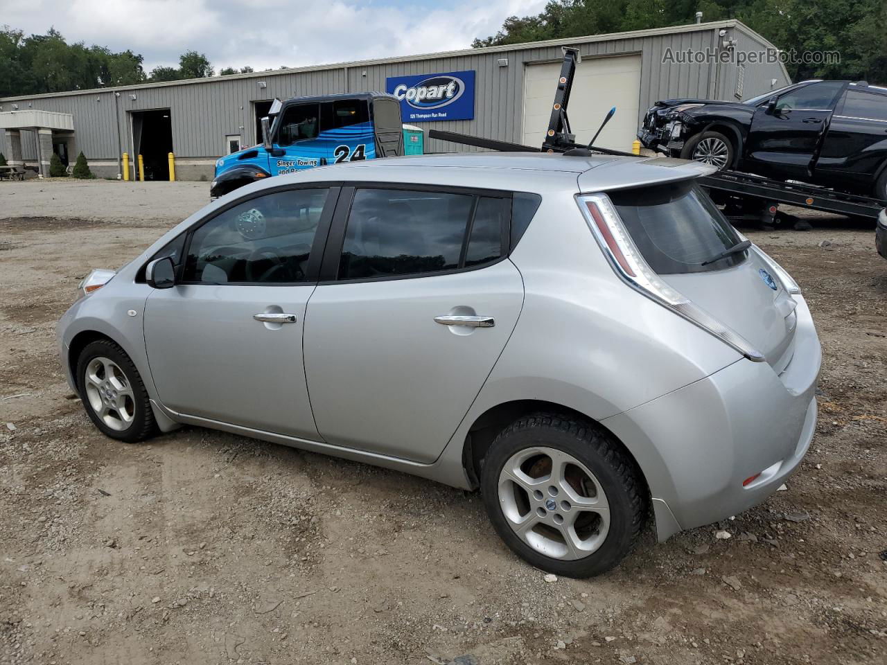 2011 Nissan Leaf Sv Silver vin: JN1AZ0CP5BT007341