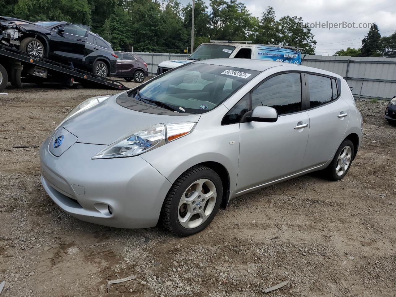 2011 Nissan Leaf Sv Silver vin: JN1AZ0CP5BT007341