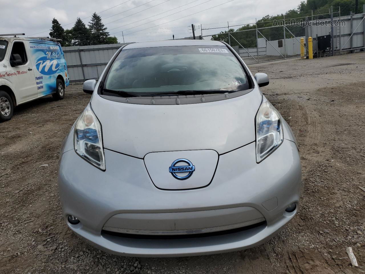 2011 Nissan Leaf Sv Silver vin: JN1AZ0CP5BT007341