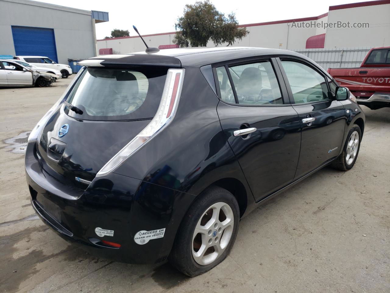 2011 Nissan Leaf Sv Black vin: JN1AZ0CP6BT000821