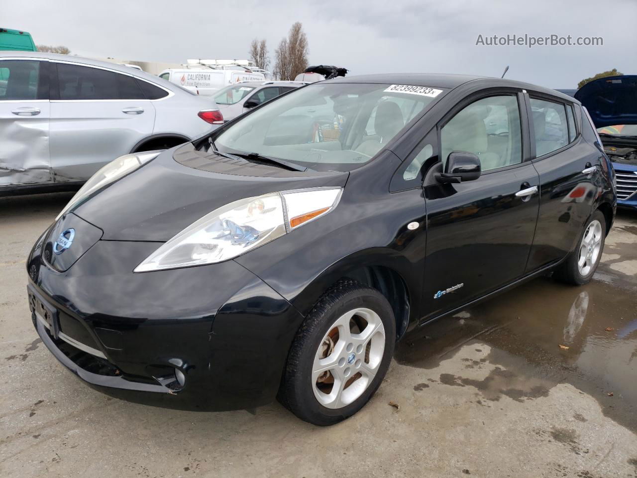 2011 Nissan Leaf Sv Black vin: JN1AZ0CP6BT000821