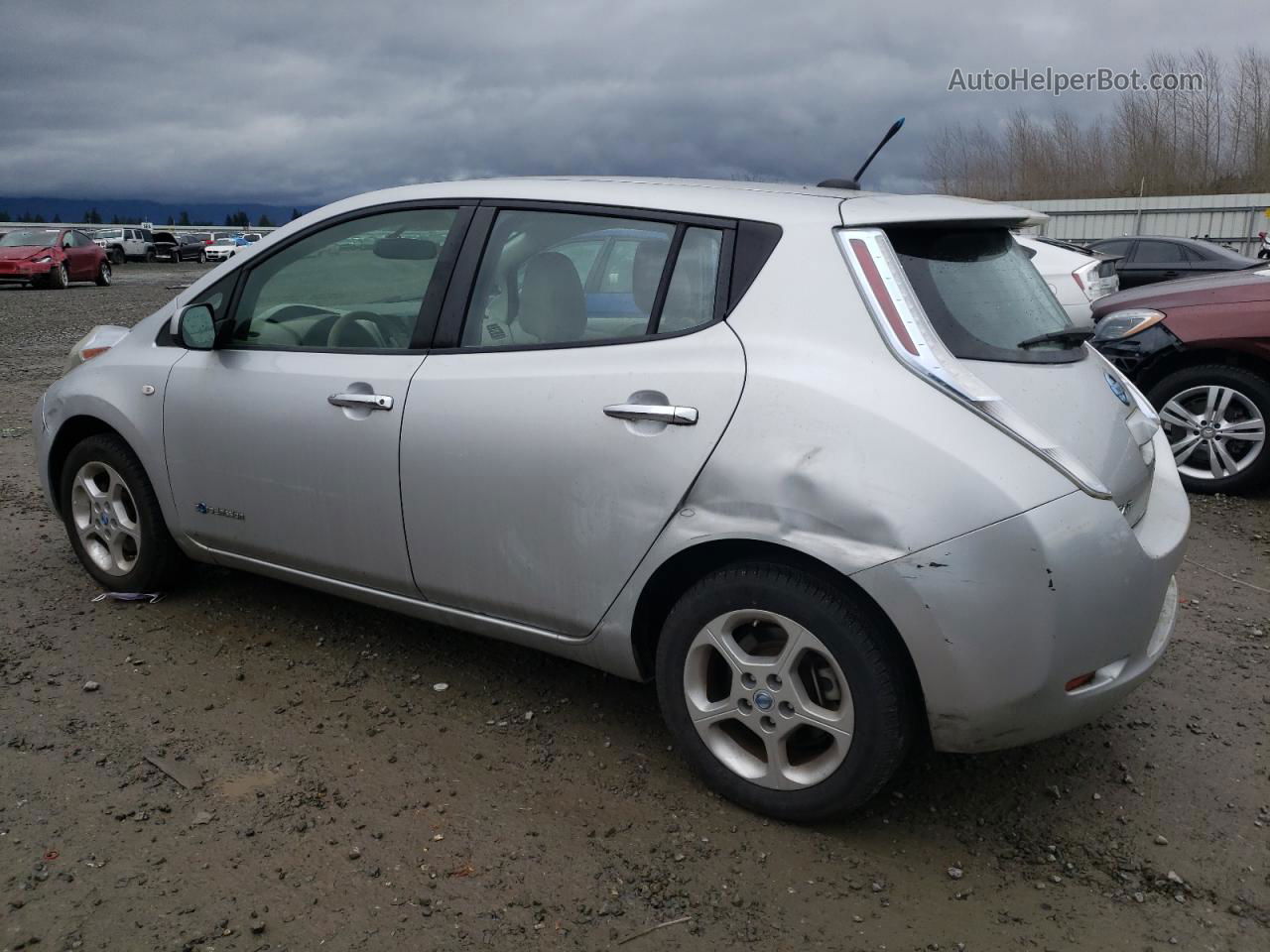 2011 Nissan Leaf Sv Silver vin: JN1AZ0CP6BT002570