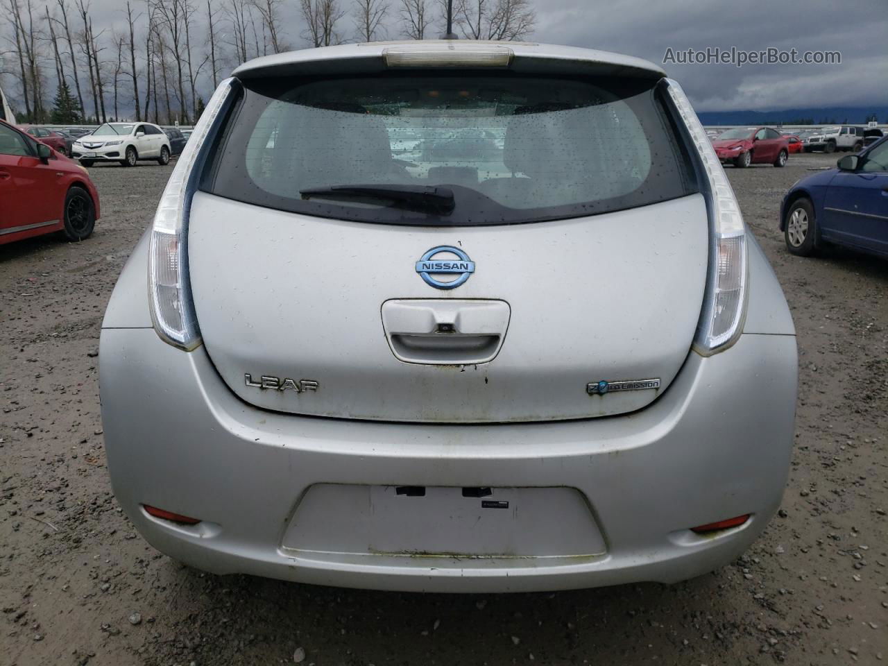 2011 Nissan Leaf Sv Silver vin: JN1AZ0CP6BT002570