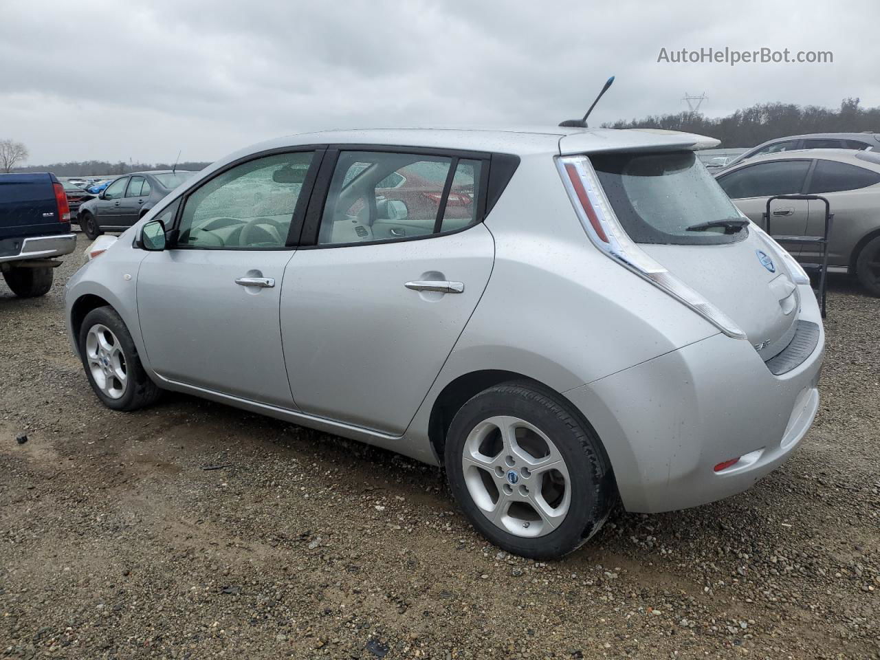 2011 Nissan Leaf Sv Silver vin: JN1AZ0CP6BT003301