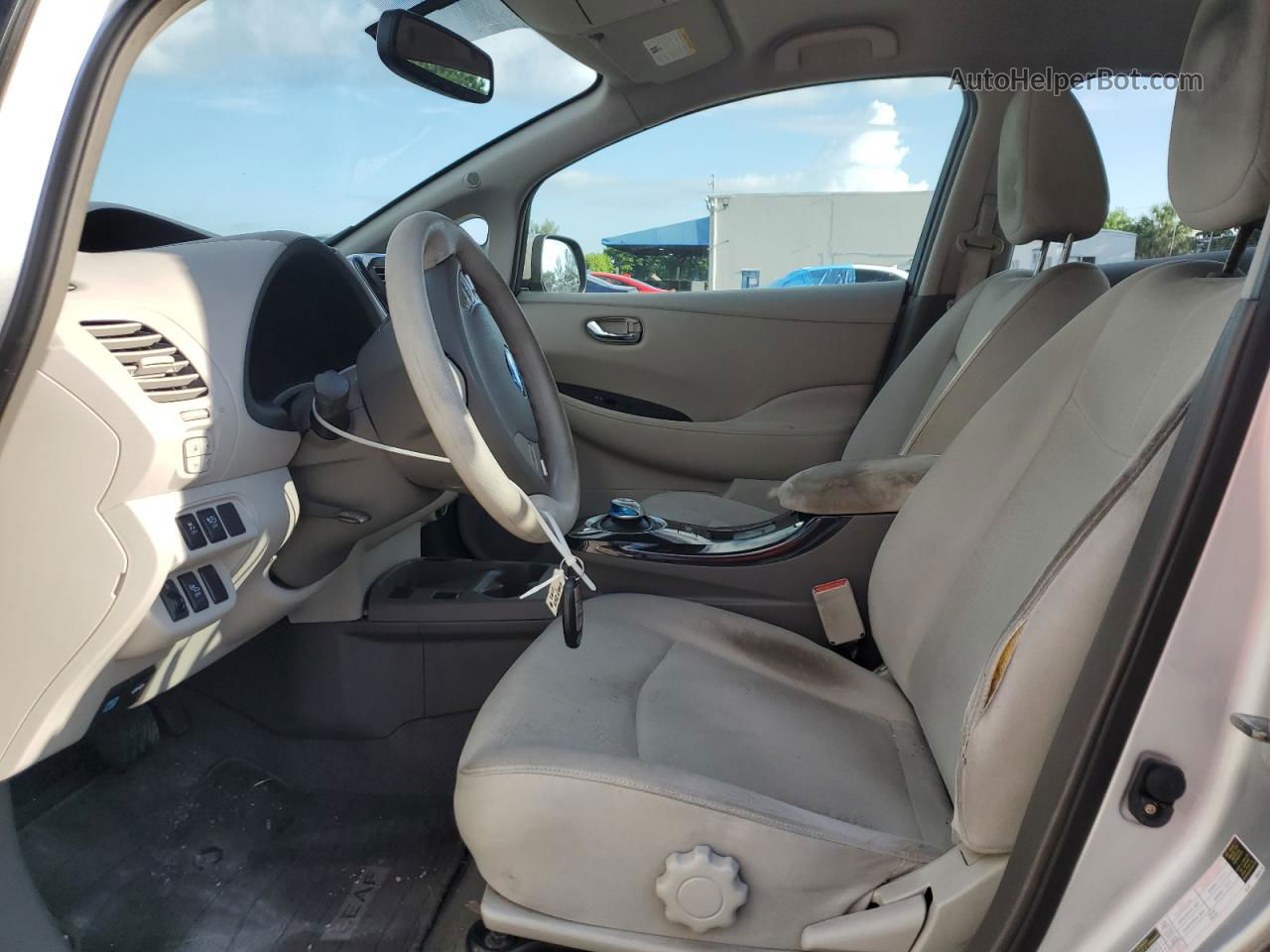 2011 Nissan Leaf Sv Silver vin: JN1AZ0CP6BT004769