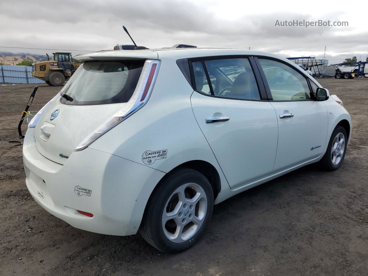 2011 Nissan Leaf Sv White vin: JN1AZ0CP6BT005159