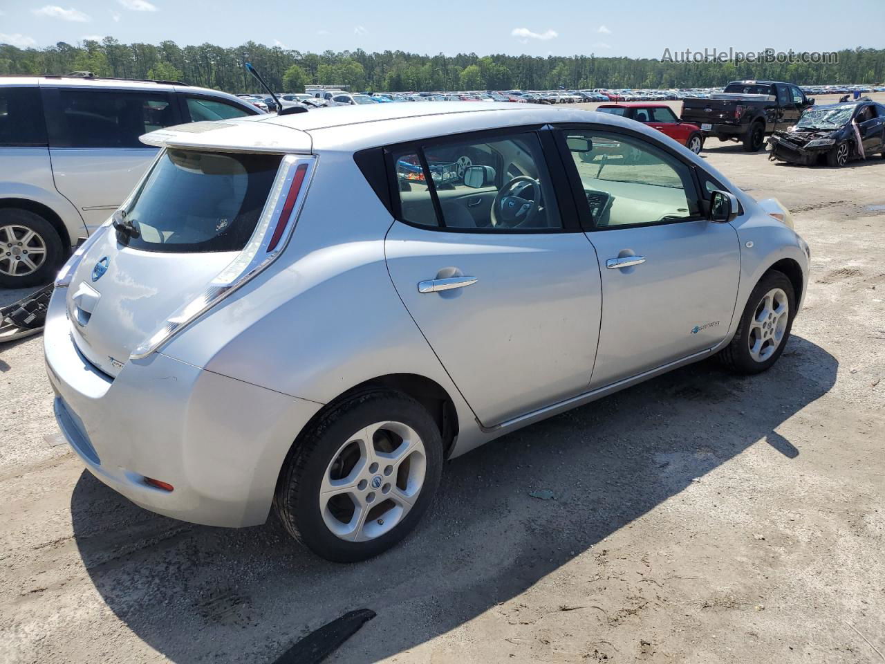 2011 Nissan Leaf Sv Silver vin: JN1AZ0CP6BT005906