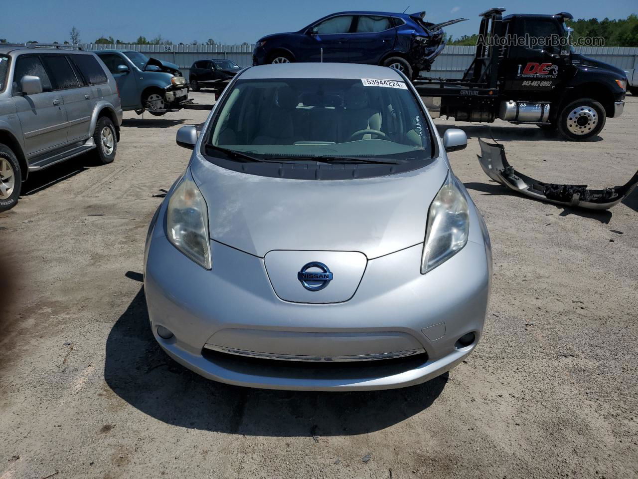 2011 Nissan Leaf Sv Silver vin: JN1AZ0CP6BT005906