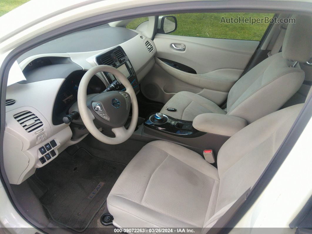 2011 Nissan Leaf Sl Белый vin: JN1AZ0CP6BT009437